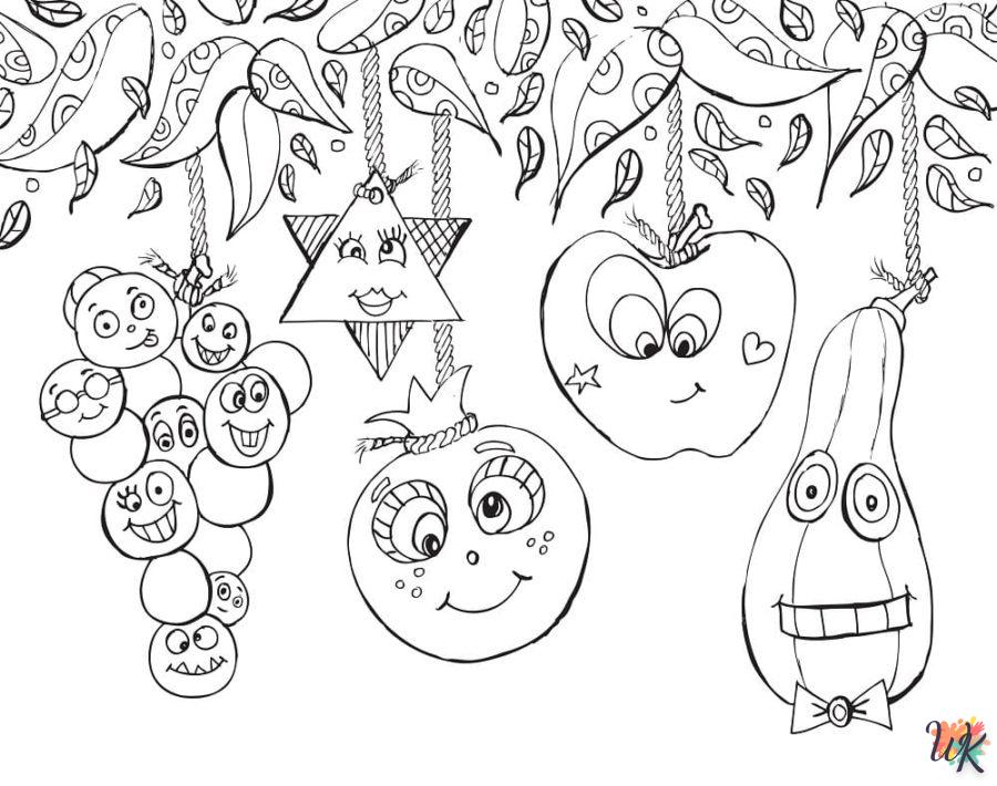 coloriage Sukkot  et decoupage 1