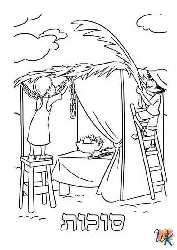 coloriage Sukkot  a dessiner en ligne 1