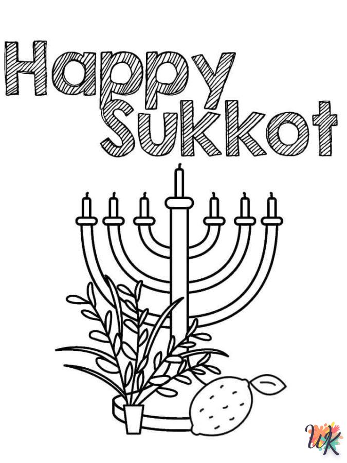 coloriage Sukkot  a imprimer enfant 6 ans