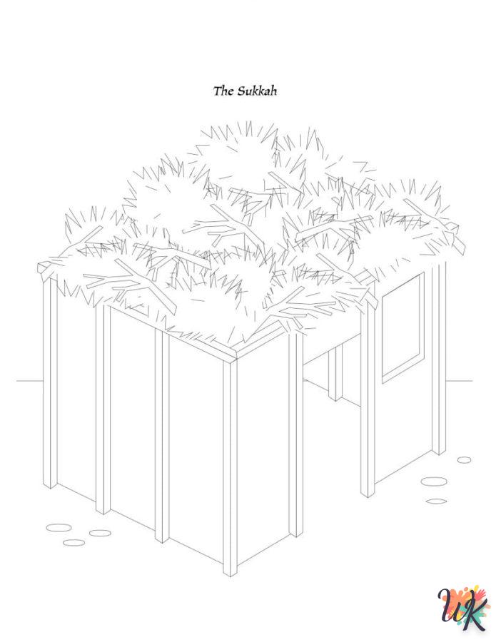 coloriage Sukkot  a imprimer enfant 5 ans 1