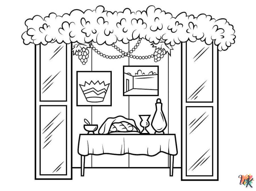 imprimer coloriage Sukkot