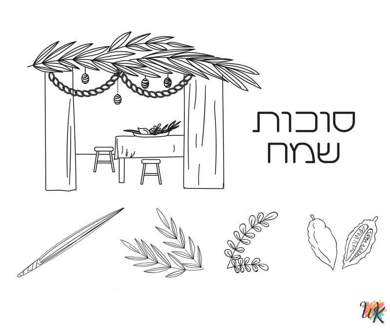 coloriage Sukkot  pour enfant à imprimer