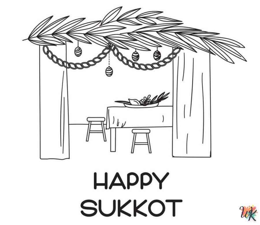 coloriage Sukkot  pour enfants