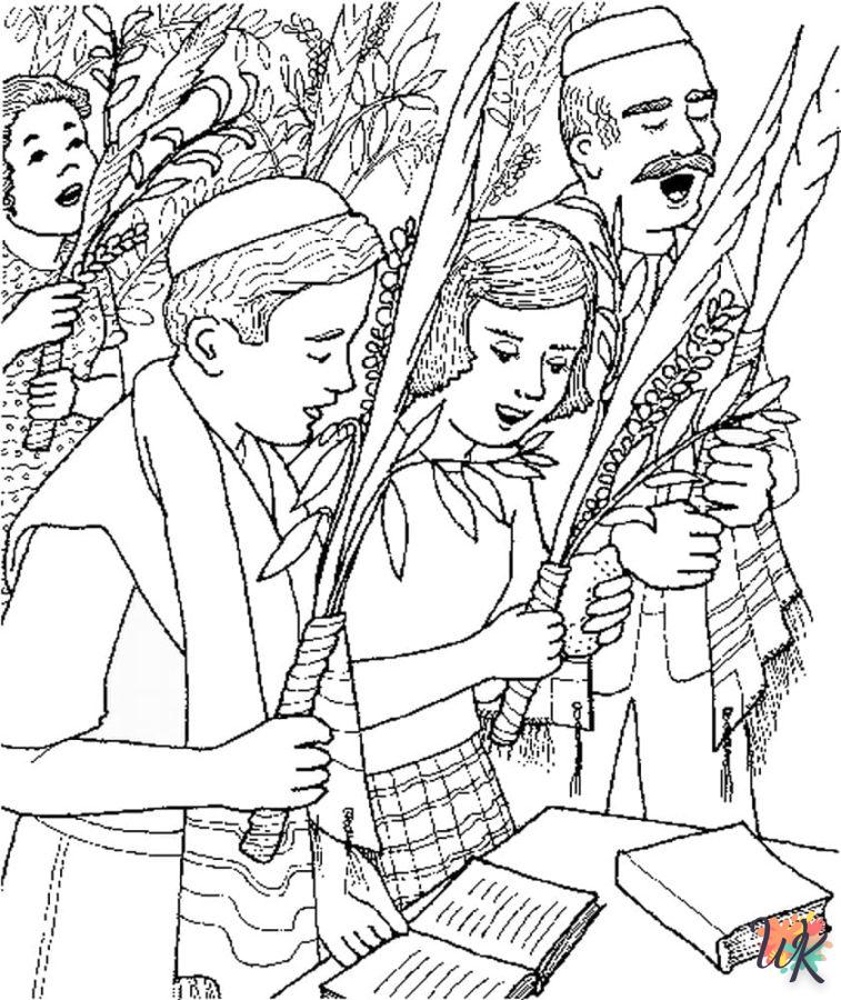 image pour coloriage Sukkot  enfant