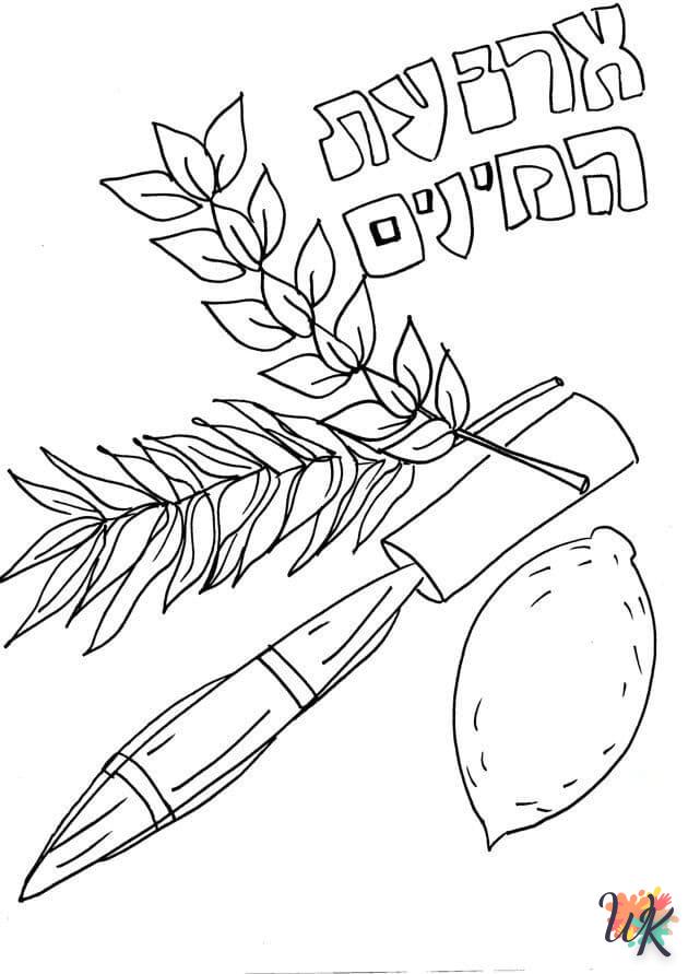 coloriage Sukkot  pour lutter contre le stress