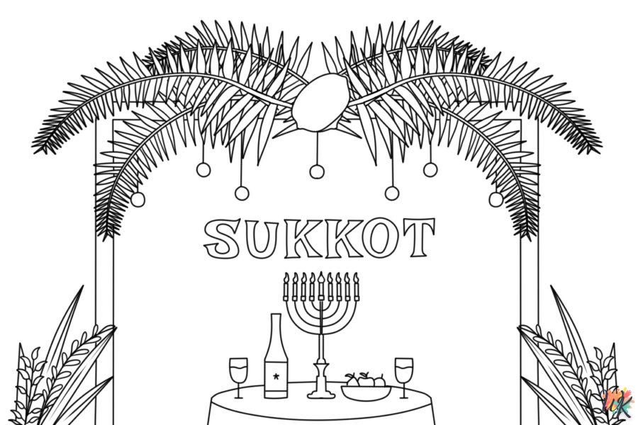 à imprimer coloriage Sukkot