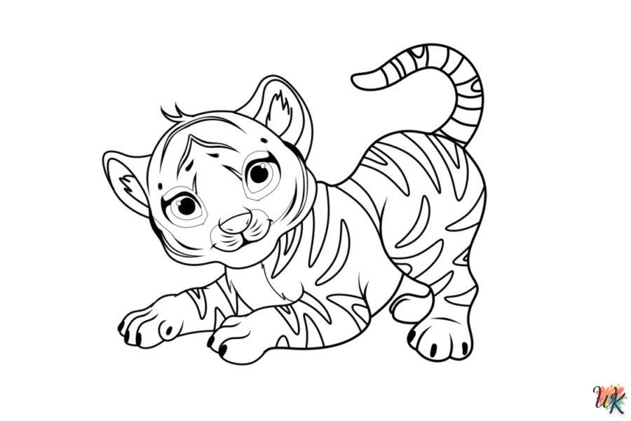 Coloriage Tigre 1