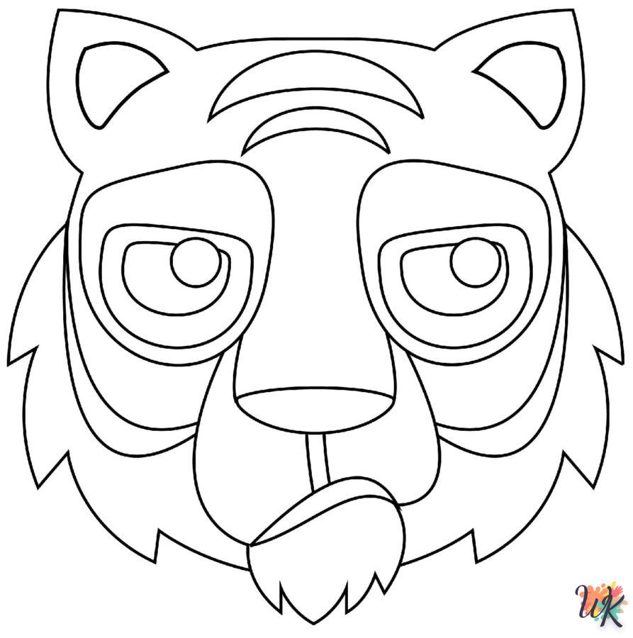 coloriage Tigre  et dessins 2