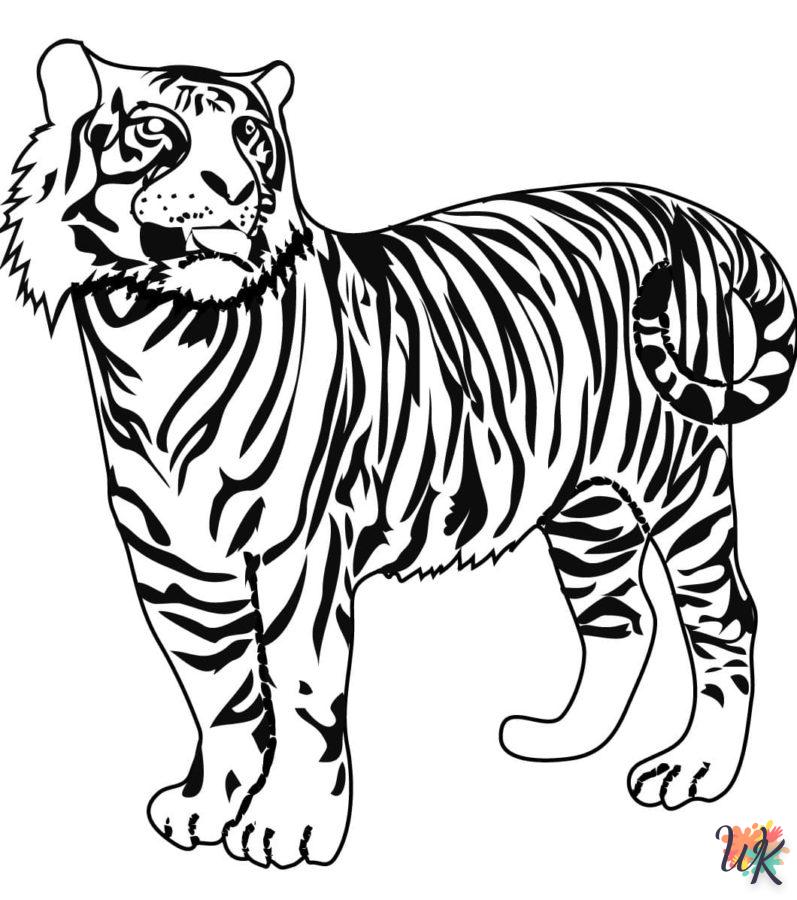 Coloriage Tigre 14