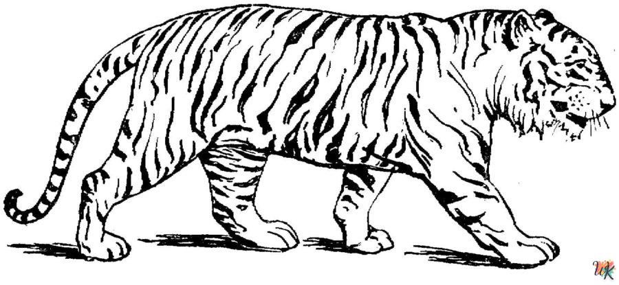 Coloriage Tigre 16