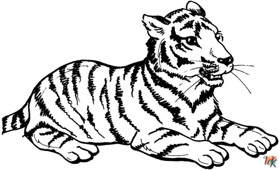 Coloriage Tigre 19