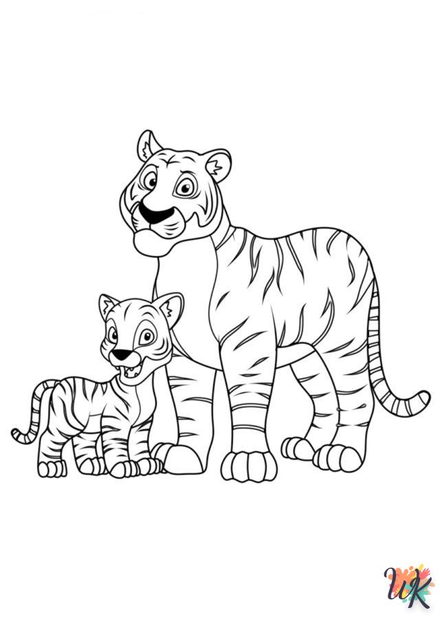 Coloriage Tigre 2