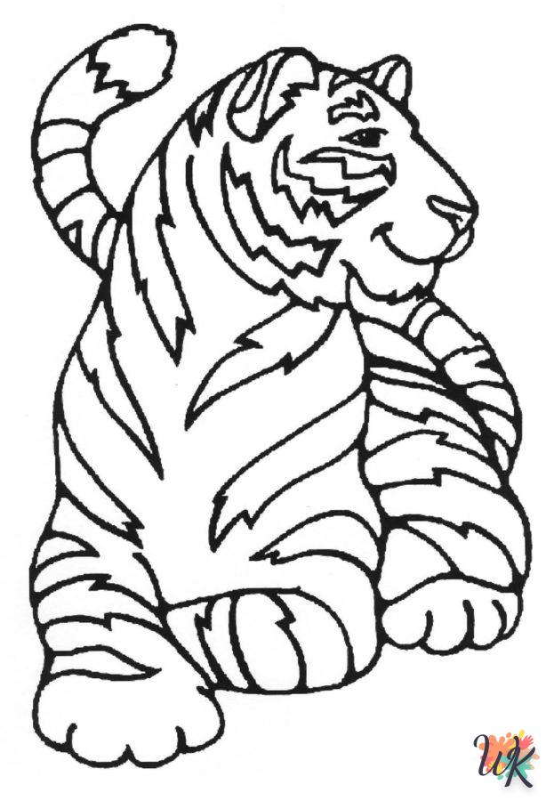 Coloriage Tigre 21