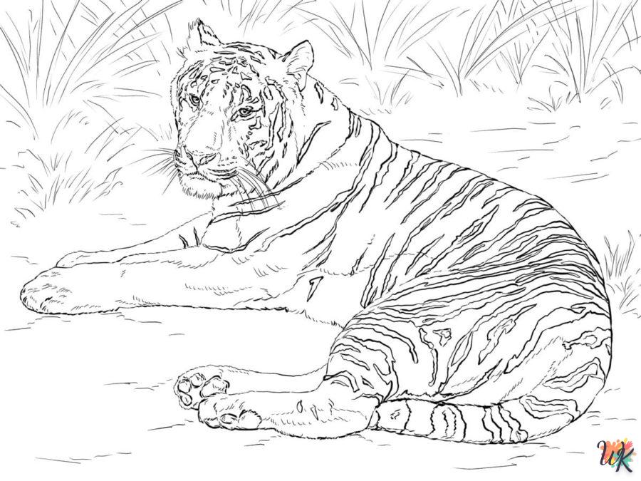 Coloriage Tigre 22