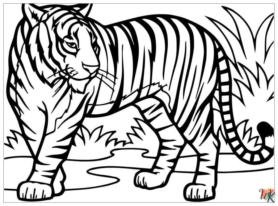Coloriage Tigre 24