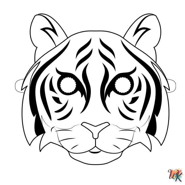 Coloriage Tigre 27