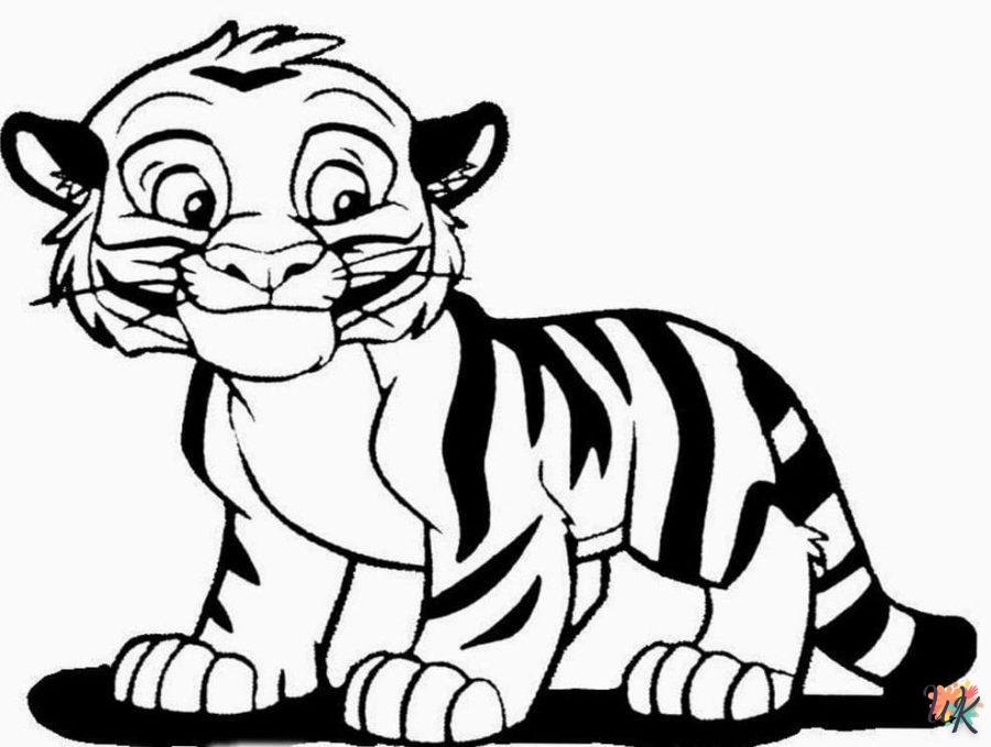 Coloriage Tigre 28