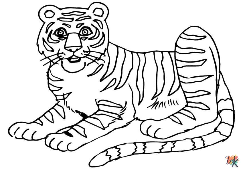 Coloriage Tigre 30