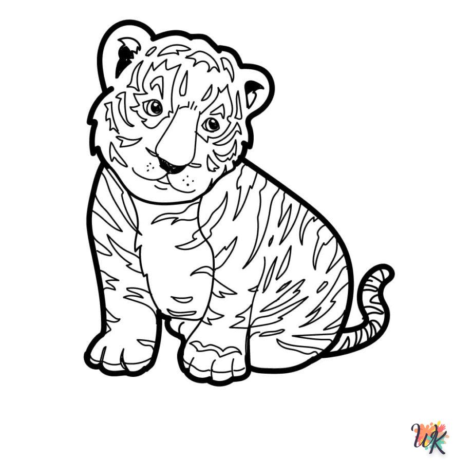 Coloriage Tigre 41