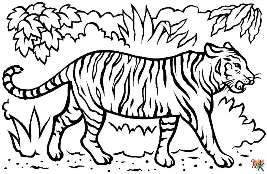 coloriage Tigre  pour enfant de 5 ans 3