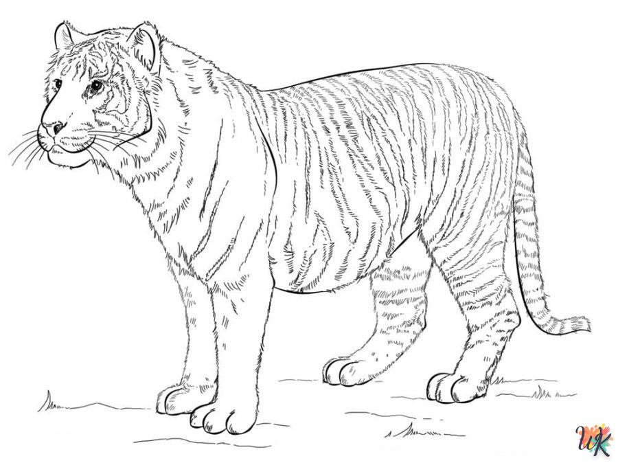 coloriage Tigre  a imprimer gratuitement