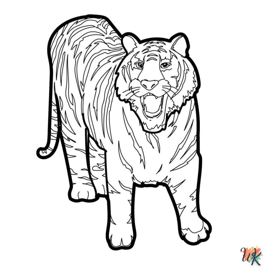 coloriage Tigre  pour enfant