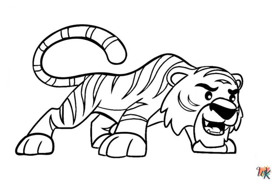 Coloriage Tigre 53