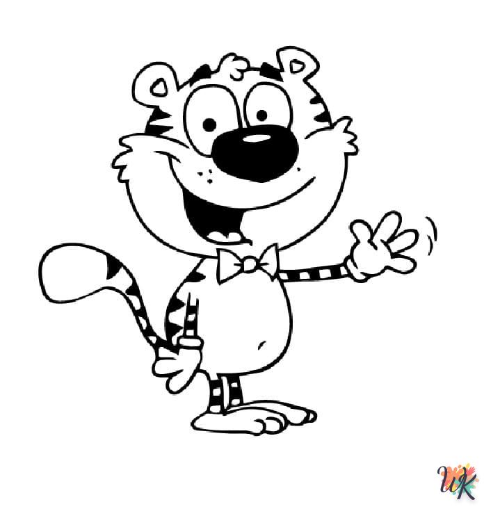 coloriage Tigre  pour enfant de 5 ans 2