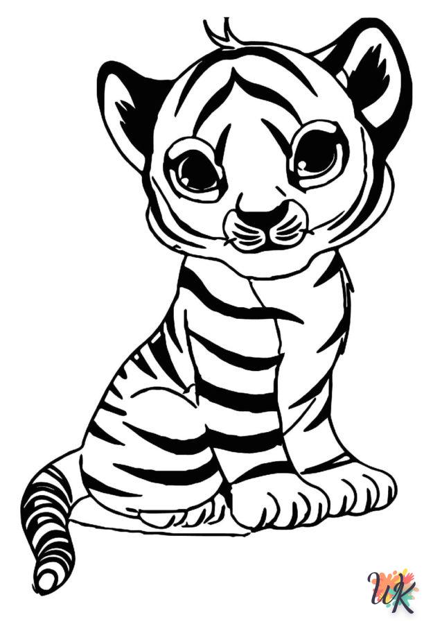 Coloriage Tigre 6