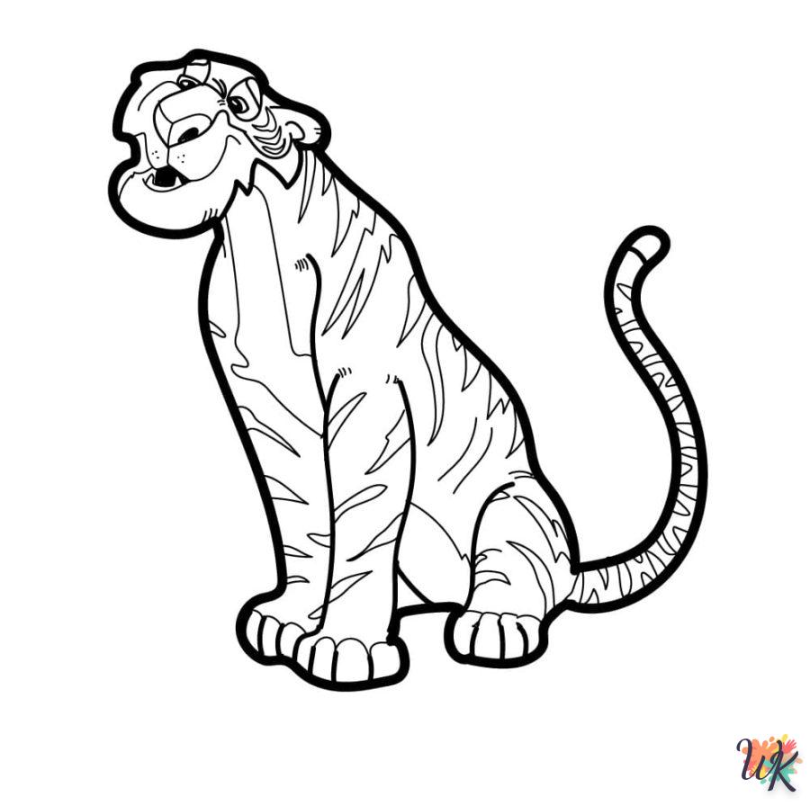 Coloriage Tigre 68