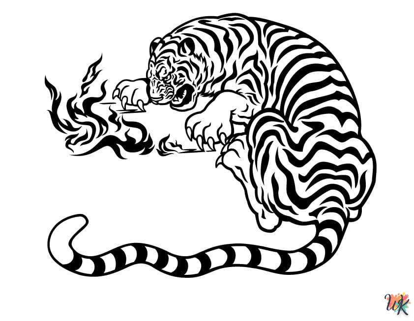 coloriage Tigre  à colorier en ligne