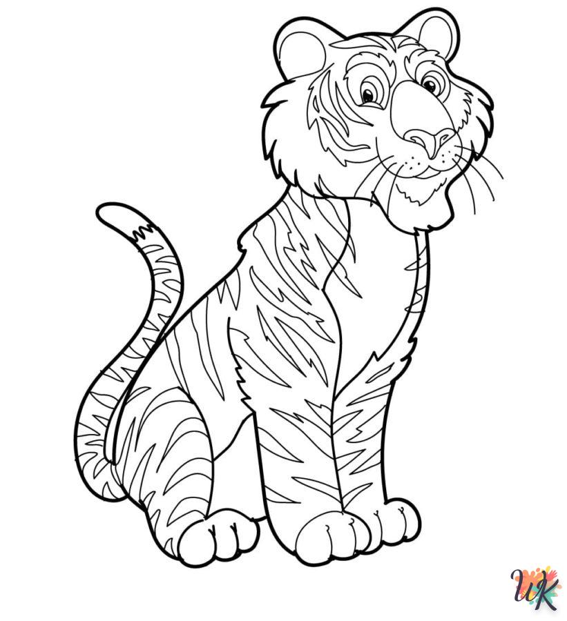 coloriage Tigre  à imprimer gratuitement