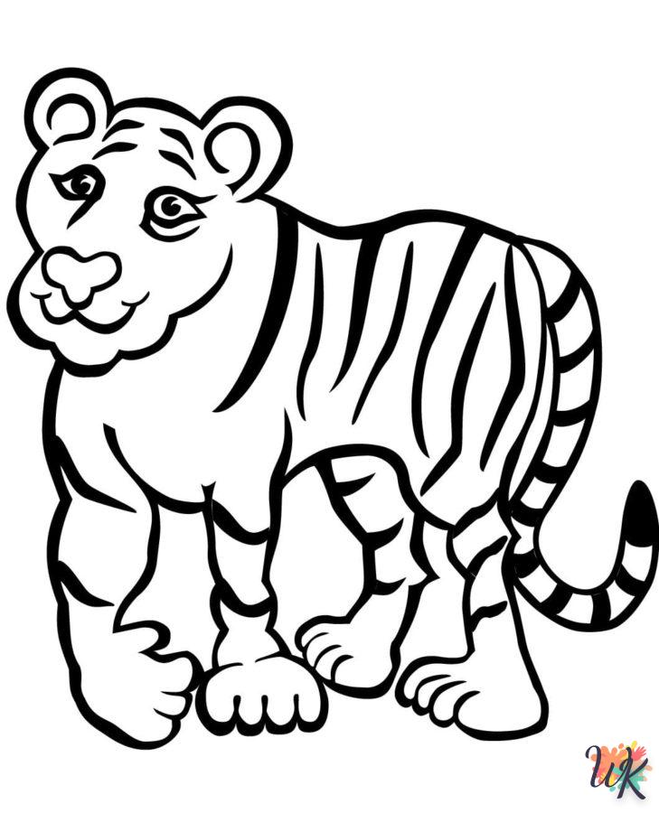 Coloriage Tigre 81