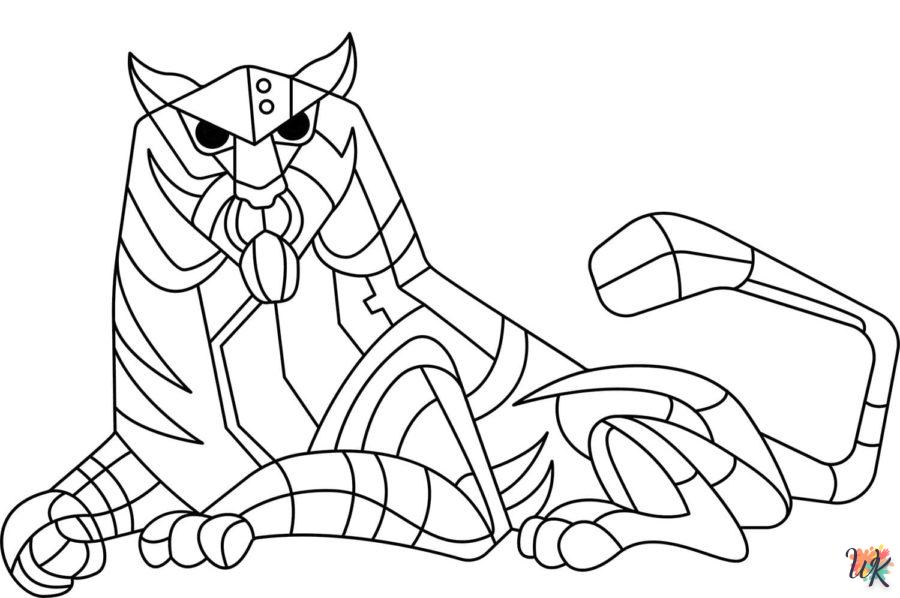 Coloriage Tigre 90