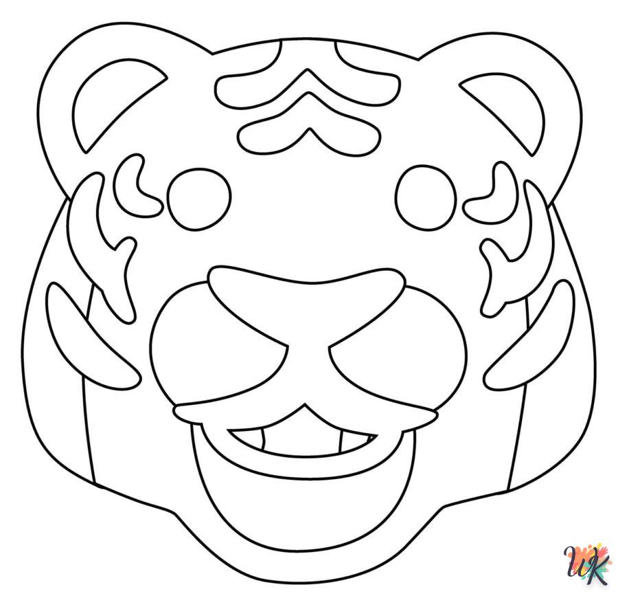 Coloriage Tigre 91