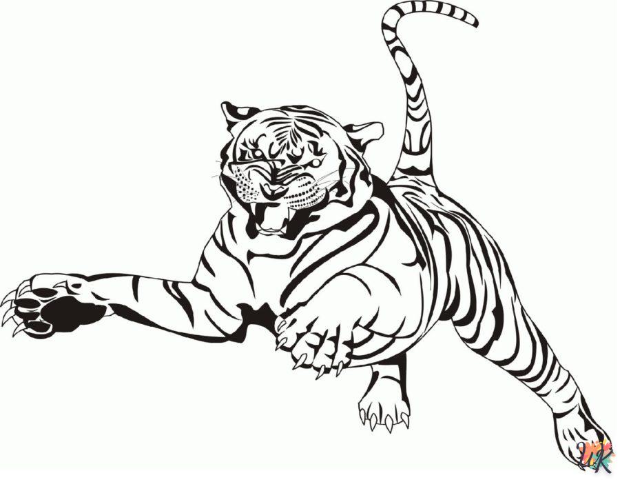 Coloriage Tigre 96