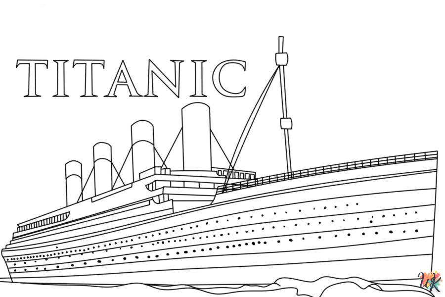 colorante Titanic  para niño de 3 años