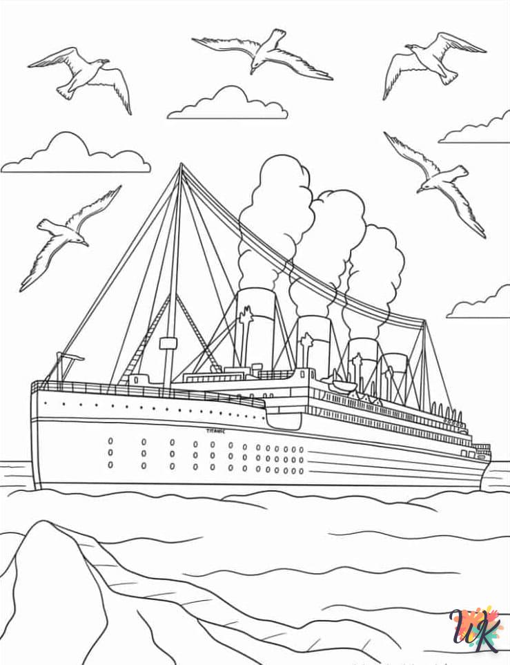 imagen para colorear Titanic  enfant