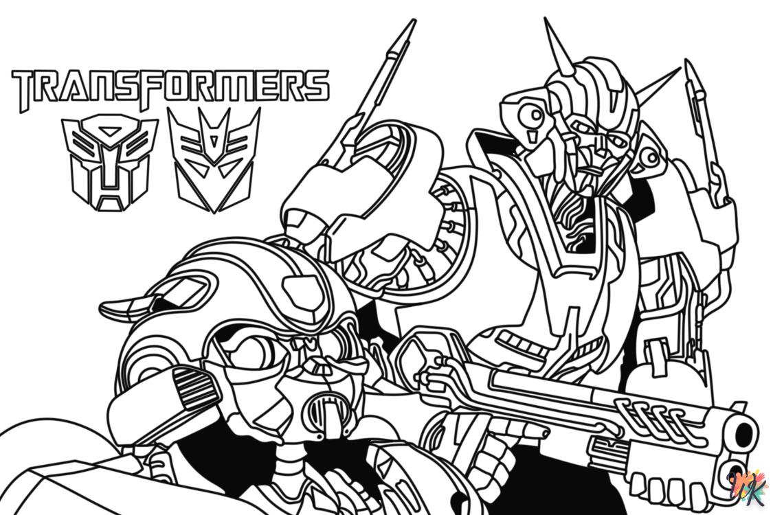 coloriage Transformers  gratuit en ligne