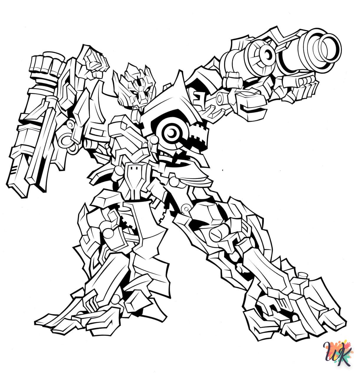 coloriage Transformers  pour enfant de 2 ans