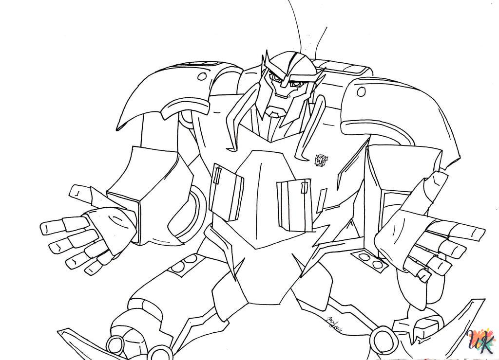 coloriage Transformers  pour enfant de à imprimer