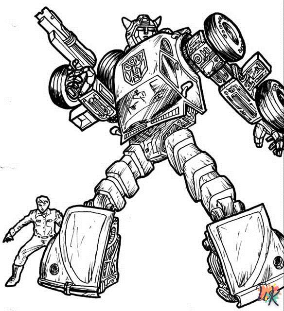 coloriage Transformers  bebe à imprimer gratuit 1