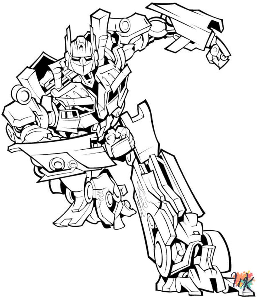 coloriage Transformers  7 ans en ligne gratuit à imprimer 1