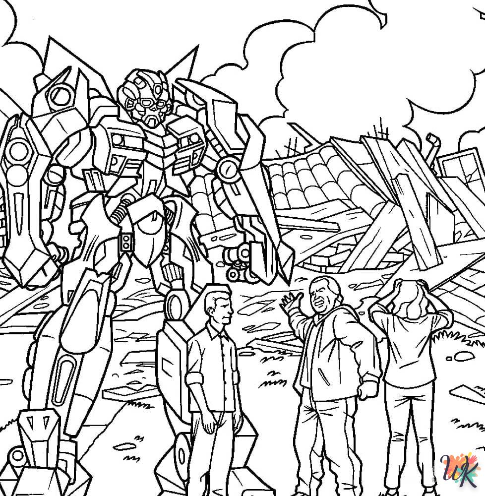 coloriage Transformers  animaux enfant a imprimer