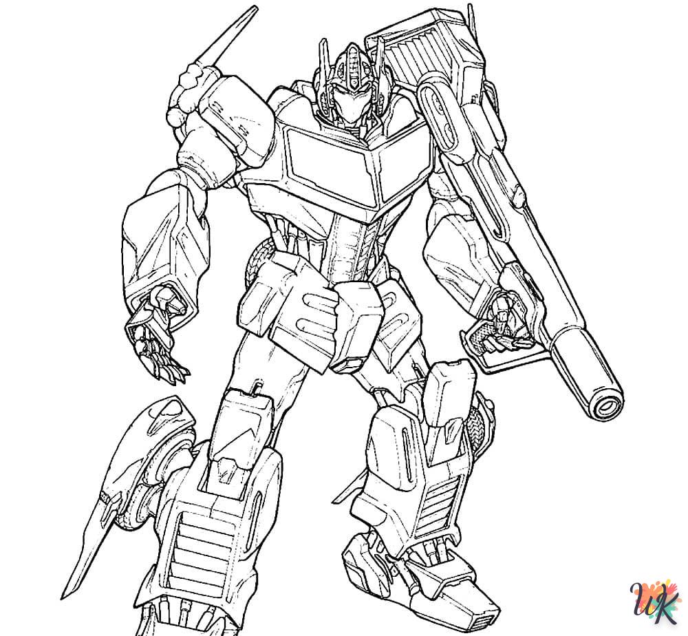 coloriage Transformers  pour enfant de 8 ans