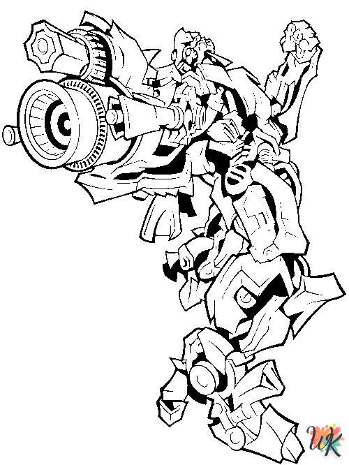 coloriage Transformers  et decoupage