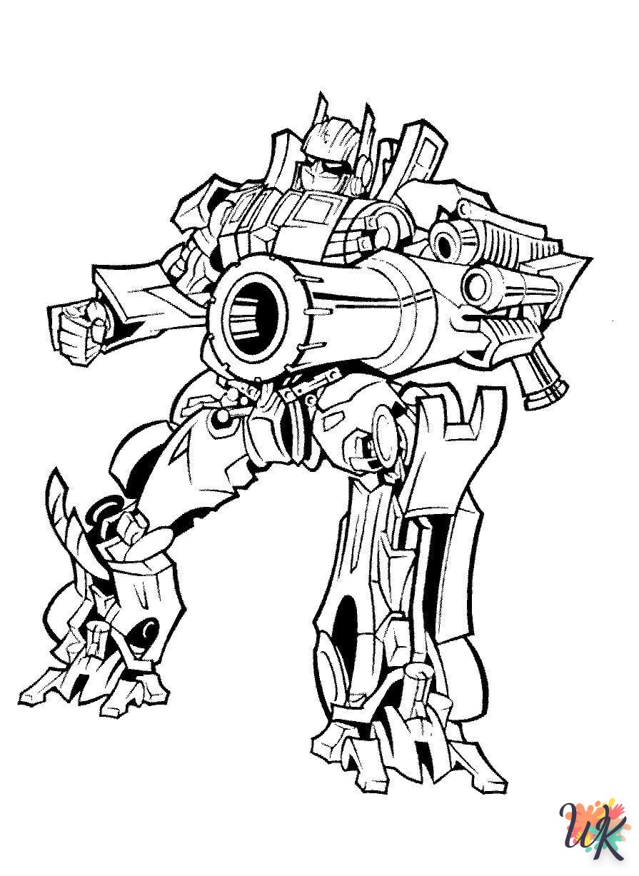 coloriage Transformers  pour enfant de 5 ans 2