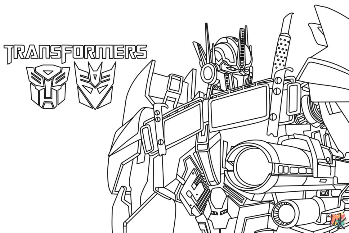 coloriage Transformers  pour bebe a imprimer