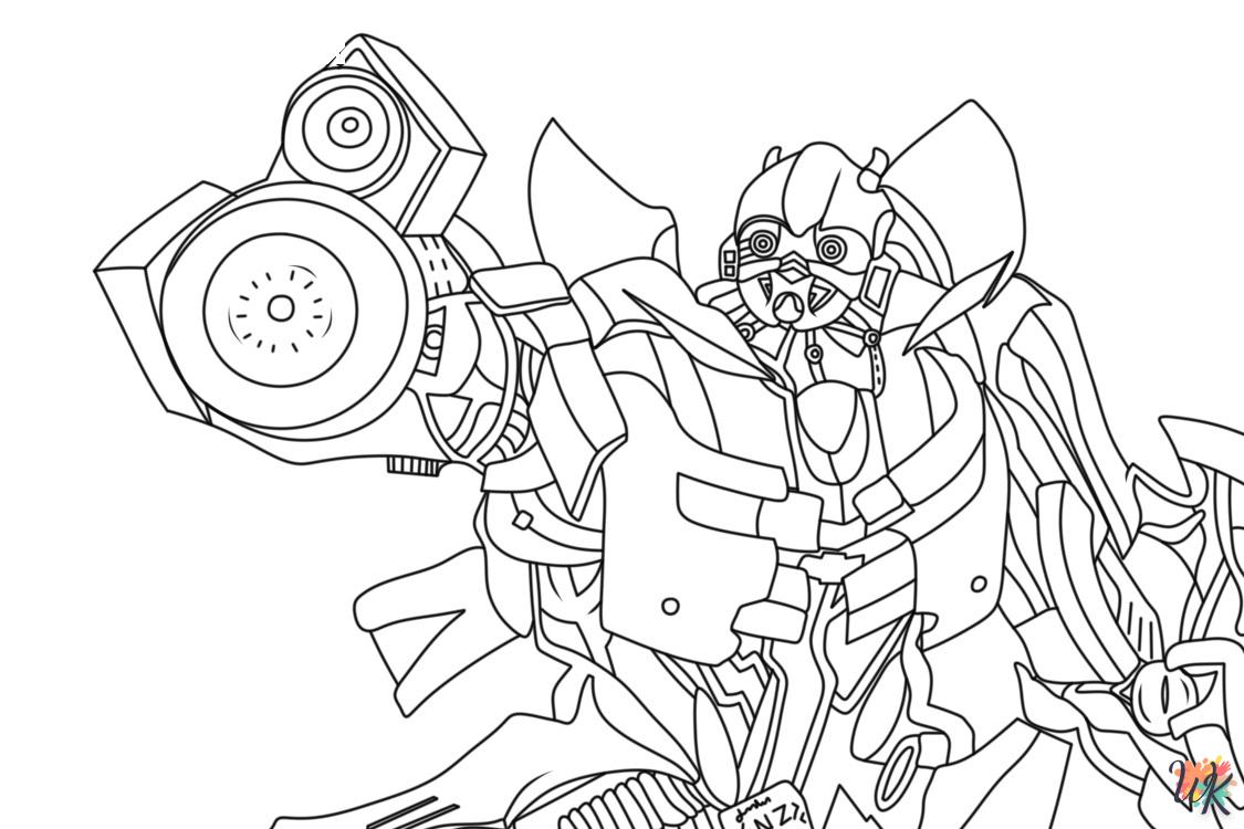 coloriage Transformers  pour enfants à imprimer