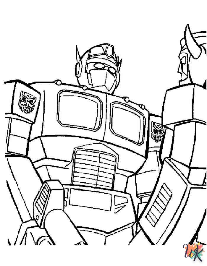 coloriage Transformers  pour enfant de 4 ans